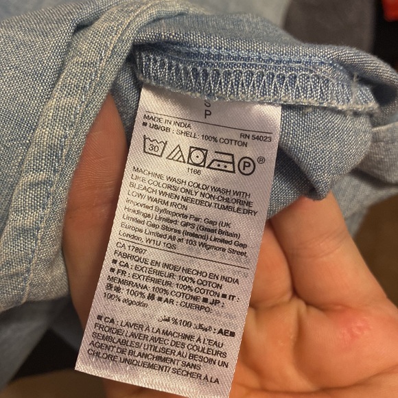 ❤️2 for $10 Gap Denim Summer Sleeveless Top - Picture 9 of 10